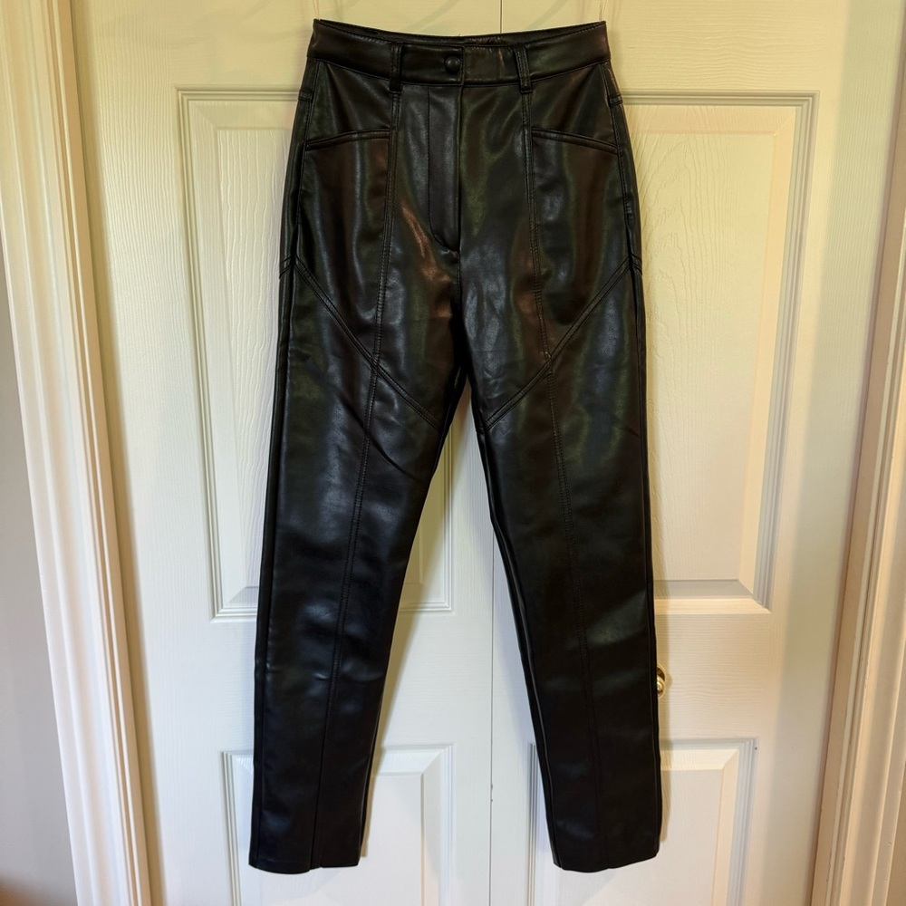 Aritzia Wilfred Rebel Leather Pants